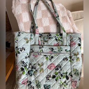 Vera Bradley Floral Tote - Pink, Green, Black